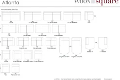 Woonsquare Atlanta hoekbank Discount