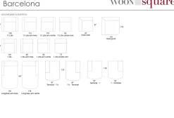 Woonsquare Barcelona hoekbank New