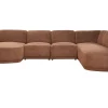 Woonsquare Barcelona hoekbank cognac Clearance