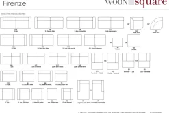 Woonsquare Firenze hoekbank groen Best