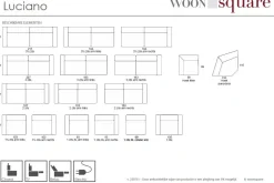 Woonsquare Luciano 3½+2 zits Clearance