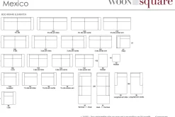 Woonsquare Mexico 2-zits groen New