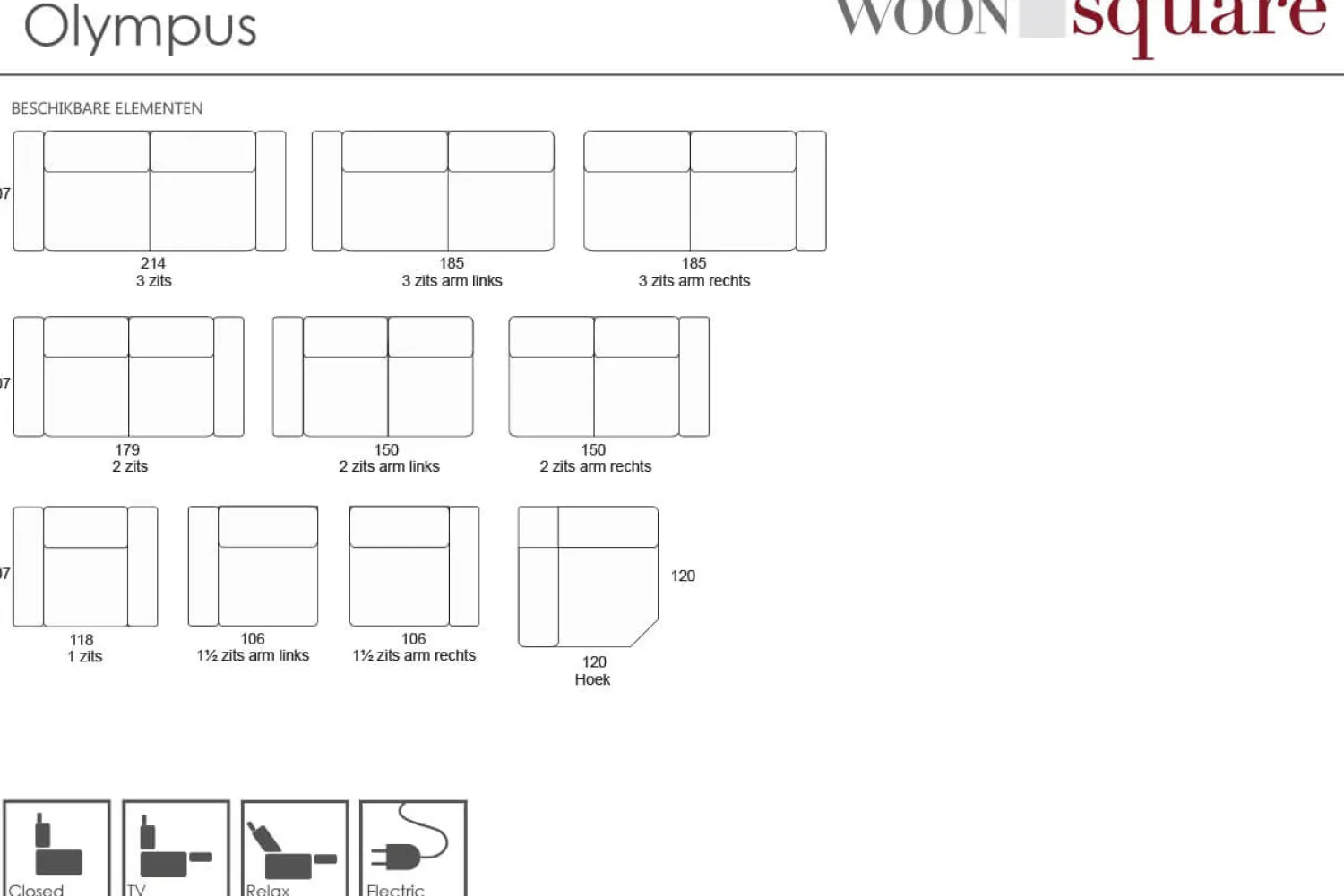 Woonsquare Olympus 2-zits