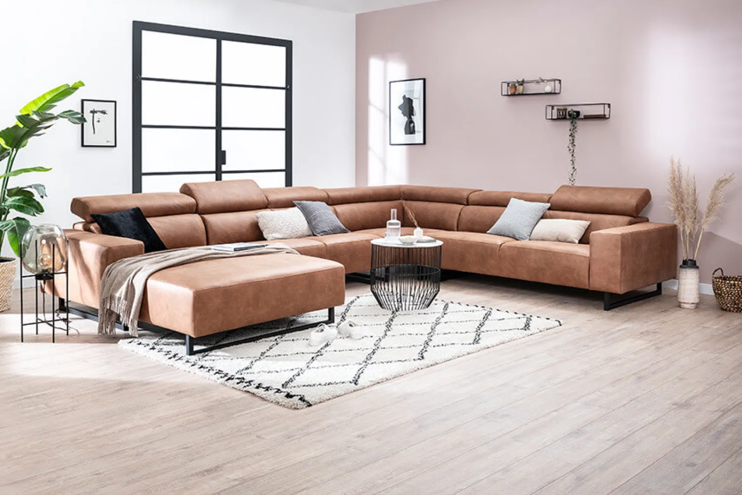 Woonsquare Richmond hoekbank cognac Best