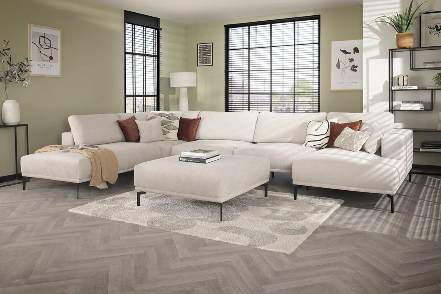 Woonsquare Riviera hoekbank naturel Outlet