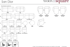 Woonsquare San Dior hoekbank New